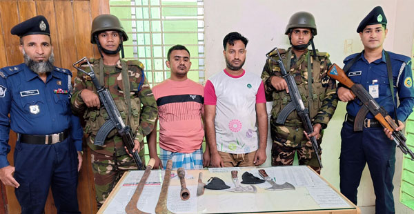 গৌরনদীতে ধারাল অস্ত্রসহ গ্রেফতার-২