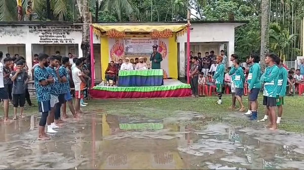 নেছারাবাদে কোকো স্মৃতি মিনি ফুটবল টুর্ণামেন্টের উদ্বোধন