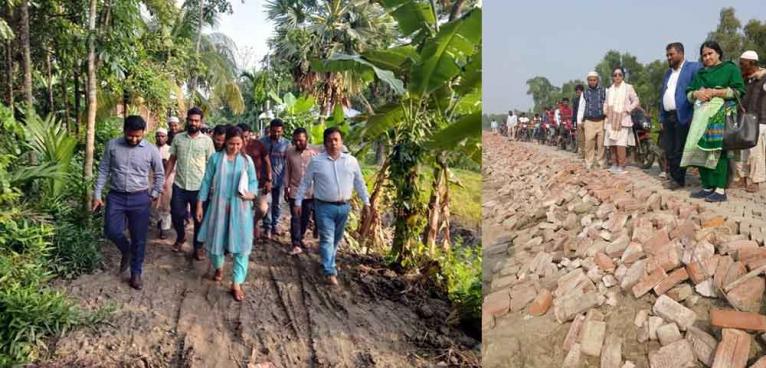 চরফ্যাশন উপজেলায় বিভিন্ন উন্নয়ন প্রকল্প পরিদর্শন করেছেন ইউএনও