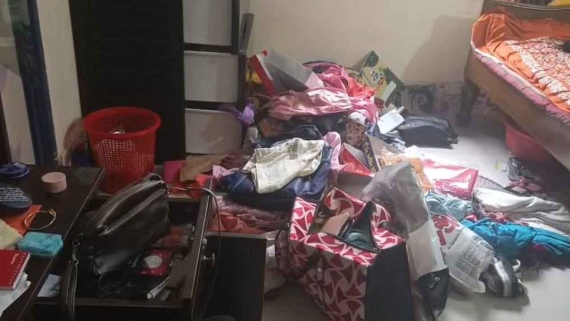 <small>হাত-পা, মুখ ও চোখ বেঁধে মারধর </small>কলাপাড়ায় শিক্ষকের বাড়িতে ডাকাতি, ১৩ ভরি সোনা ও নগদ টাকা লুট!