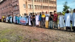 কলাপাড়ায় ভূমি অধিগ্রহণের টাকা আত্মসাতের অভিযোগে মানববন্ধন