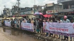 ছাতকে ইউএনও’র বিরুদ্ধে অপপ্রচারের প্রতিবাদে মানববন্ধন