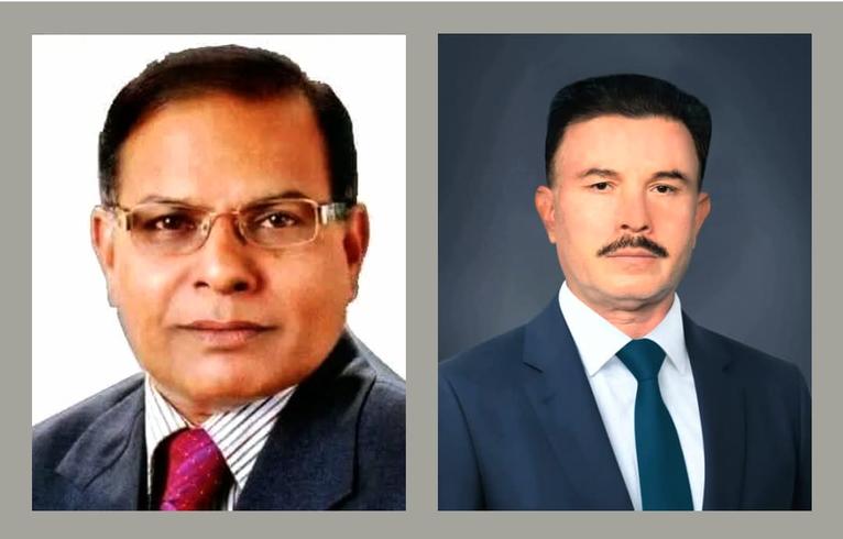 নজরুল ইসলাম খান ও সাইদুল ইসলাম কিসমত। ছবি- সংগৃহীত
