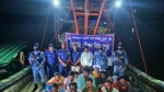 কলাপাড়ায় অবৈধ ট্রলিং বোটসহ ১৪ জেলে আটক