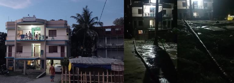 হোটেল সি-ভিউ, এই হোটেল থেকেই অস্থায়ী পাইপ লাইন বসিয়ে প্রতি রাতে এভাবে বর্জ্য ফেলা হয়।