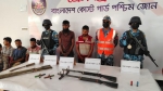 <small>জিম্মি ৯ জেলে উদ্ধার </small> সুন্দরবনে অস্ত্র গোলাবারুদসহ দুই ডাকাত আটক