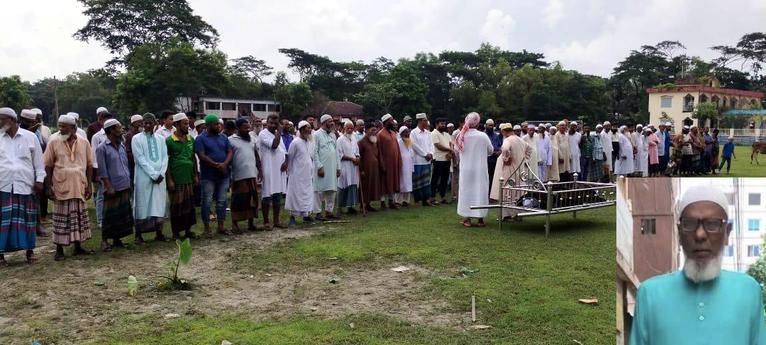 দশমিনায় নাজমুল হকের বাবার জানাজায় মানুষের ঢল