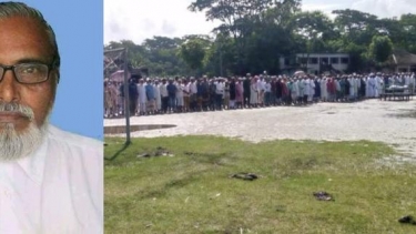 দশমিনায় শিক্ষকের জানাজায় মানুষের ঢল