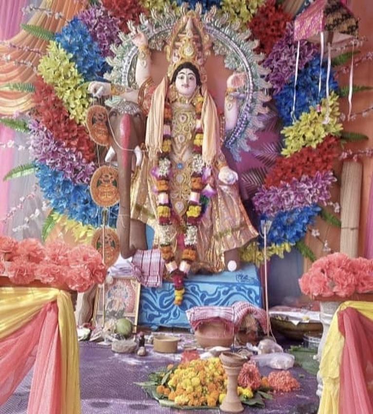 দশমিনায় নানা আয়োজনে বিশ্বকর্মা পূজা অনুষ্ঠিত