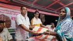মির্জাগঞ্জে শারদীয় দুর্গোৎসবে অসহায়দের মাঝে বস্ত্র বিতরণ