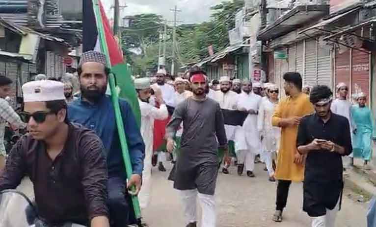 কলাপাড়ায় হামাস-ইসরায়েল যুদ্ধবিরতি সমর্থনে শান্তি সমাবেশ