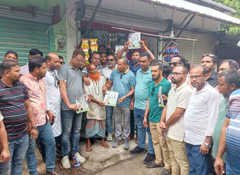 বাবুগঞ্জে বৈরী আবহাওয়ায় যুবদলের প্রচারণা