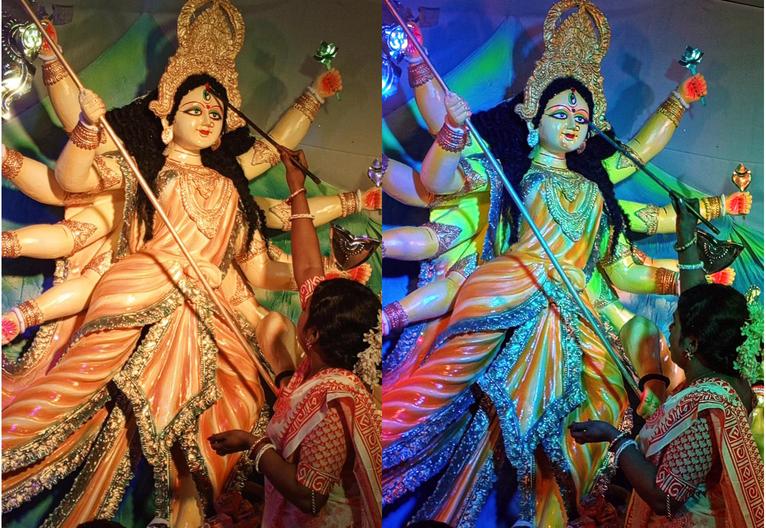 মির্জাগঞ্জে প্রতিমা বিসর্জনের মধ্য দিয়ে শেষ হলো দুর্গোৎসব