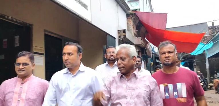 চাঁপাইনবাবগঞ্জে বাফুফে সভাপতি তাবিদ আওয়ালের আগমন