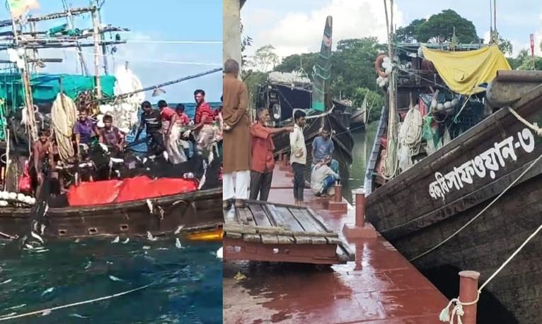 বরগুনায় এক ট্রলারে ১৪০ মণ ইলিশ ধরা