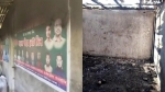 কলাপাড়ায় ইউনিয়ন বিএনপির নির্বাচনী কার্যালয়ে এবং সড়কে আগুন