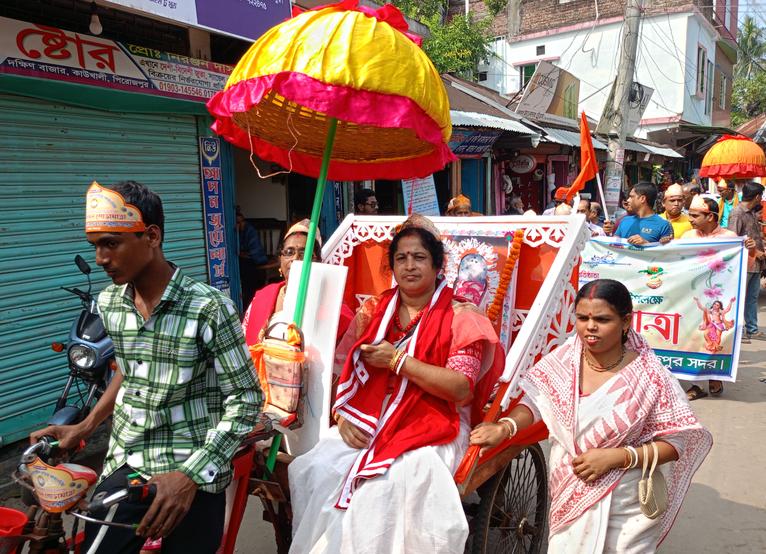 কাউখালী শ্রীগুরু সংঘে শুরু ৫ দিনব্যাপী রাস উৎসব