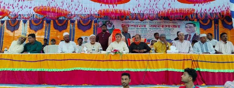 দশমিনায় হাসান মামুনের উপস্থিতিতে বিএনপির জনসভা