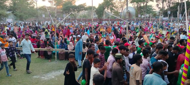 মনোনয়ন প্রত্যাশী হাসান মামুনের দশমিনার জনসভায় জনস্রোত