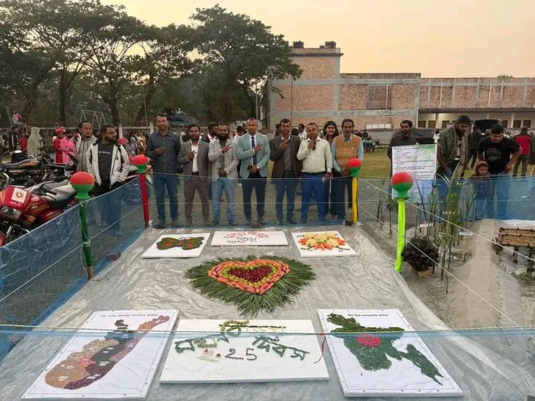 বীর সন্তানদের শ্রদ্ধা জানাতে  কলাপাড়ায় কৃষি বিভাগের ব্যতিক্রমী আয়োজন