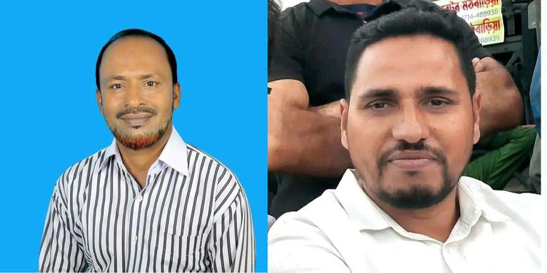 জাহাঙ্গীর হোসেন বাদল ও মিজান খান মঞ্জু। ছবি- সংগৃহীত