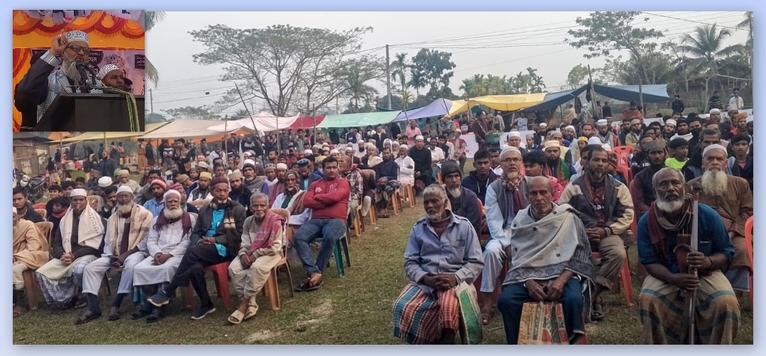 নেছারাবাদে শামীম সাঈদীর নির্বাচনী জনসভা অনুষ্ঠিত
