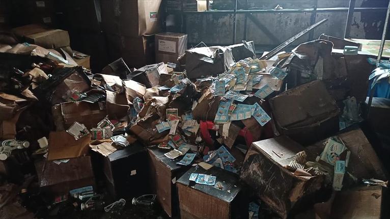 দুদক অভিযানের ২৪ দিনের মাথায় গলাচিপা উপজেলা স্বাস্থ্য কমপ্লেক্সের স্টোররুমে আগুন