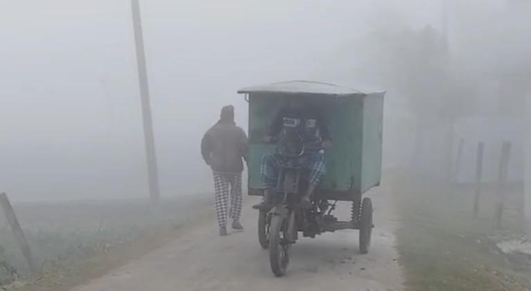 কলাপাড়ায় ঘন কুয়াশা, তীব্র শীতে জনজীবনে দুর্ভোগ