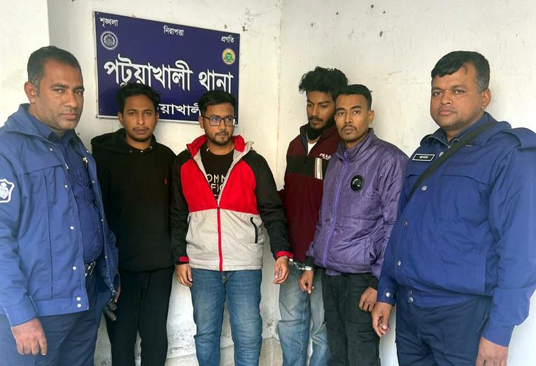 পটুয়াখালীতে সিয়াম হত্যা মামলায় প্রধান অভিযুক্তসহ ৪ জন গ্রেফতার