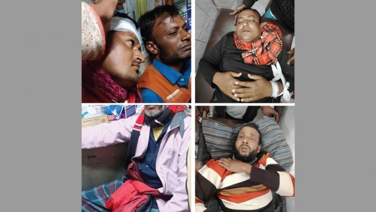 লালমোহনে বিএনপি-জামায়াত সমর্থিত বিডিপি নেতাকর্মীদের দফায় দফায় সংঘর্ষ, আহত ৩০। ছবি- সংগৃহীত