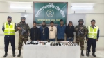 মাদারীপুরে যৌথ অভিযানে দেশীয় অস্ত্র ও মাদক উদ্ধার, ৫ জন আটক