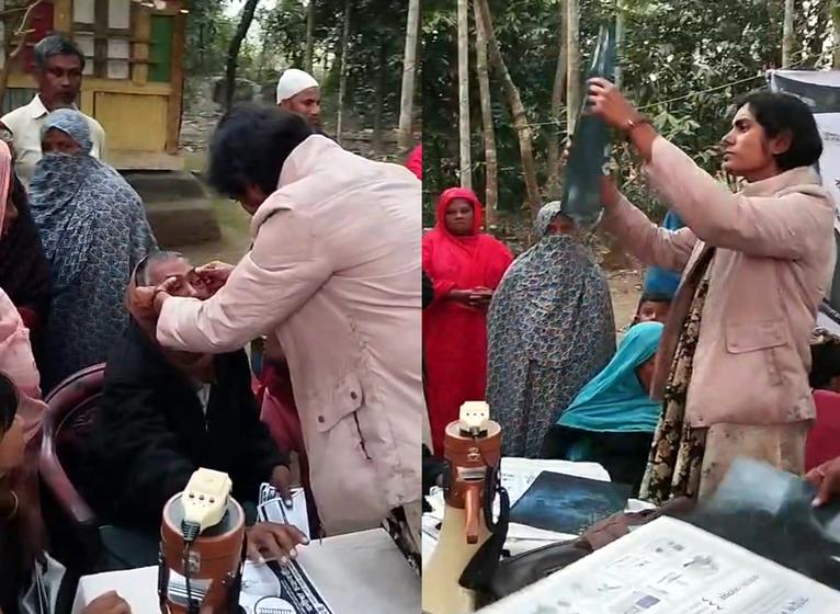 প্রচারণার ফাঁকেও রোগী দেখছেন বরিশাল-৫ আসনের প্রার্থী ডা. মনীষা চক্রবর্তী