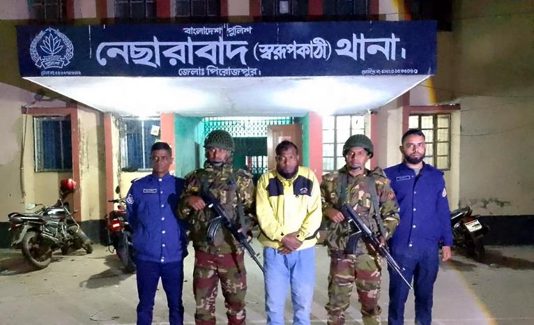 নির্বাচনী সহিংসতার অভিযোগে নেছারাবাদে যুবদল নেতা গ্রেপ্তার