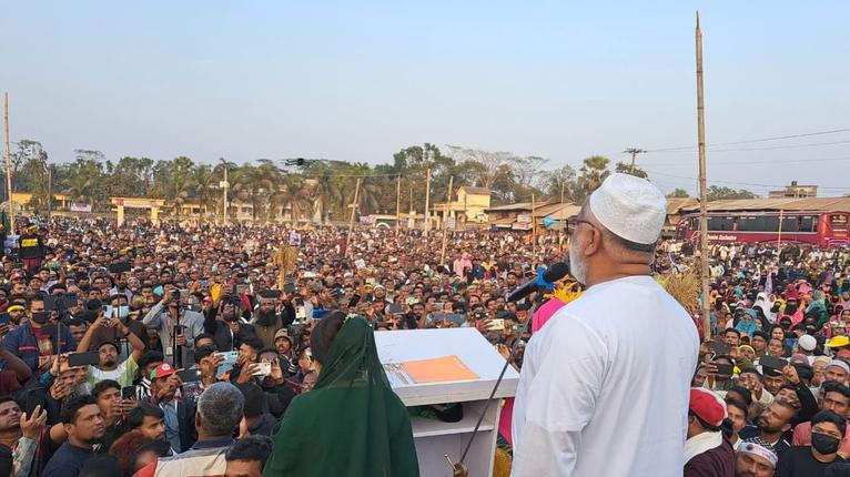 পিরোজপুর-৩: ধানের শীষের জনসভা ও নারী সমাবেশে ভোটারদের বিপুল অংশগ্রহণ