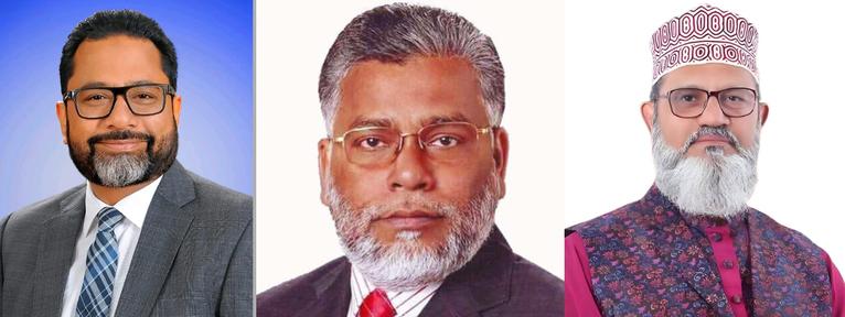 পিরোজপুর-২ আহমেদ সোহেল মনজুর সুমন, পিরোজপুর-৩ রুহুল আমিন দুলাল ও পিরোজপুর-১ মাসুদ সাঈদী