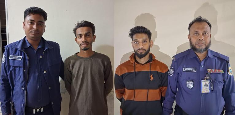 অপহরণ ও চাঁদাবাজির অভিযোগে দক্ষিণ আইচায় দুইজন গ্রেপ্তার