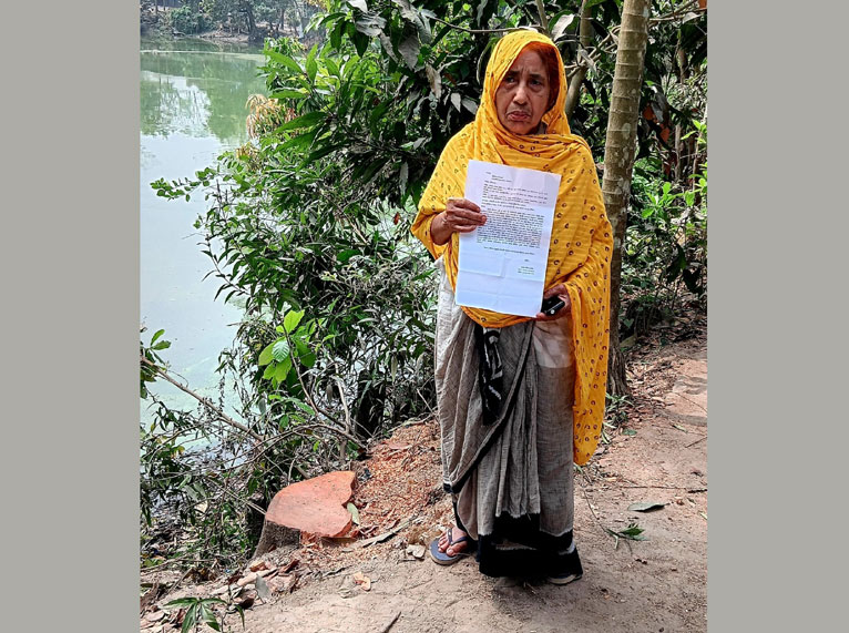 গৌরনদীতে গাছ কেটে নেওয়া ও বসতবাড়ি দখলের চেষ্টার অভিযোগ