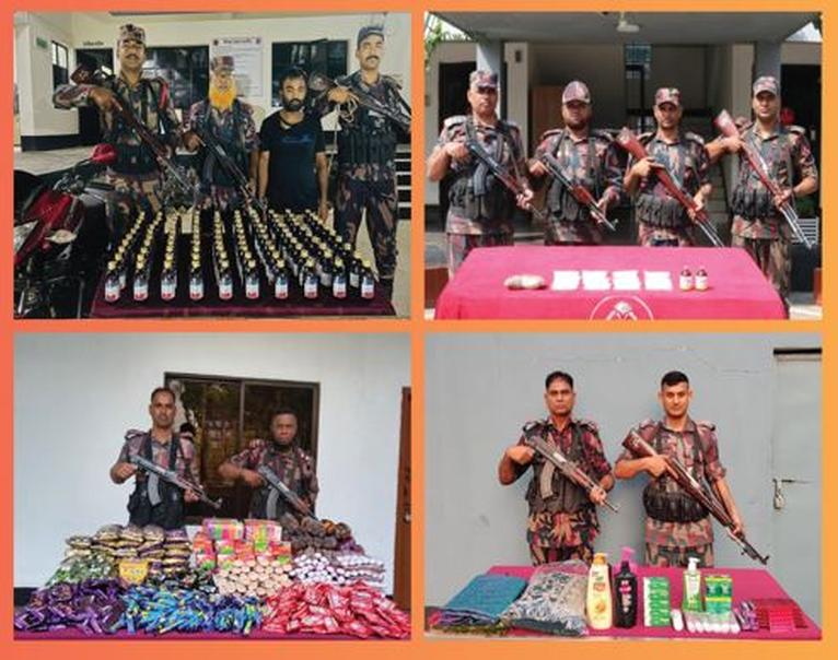 বেনাপোল সীমান্তে ১০ কোটি টাকার ক্রিস্টাল মেথ ও এলএসডিসহ চোরাইপণ্য জব্দ, আটক ১