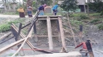 <small>সাগরকন্যায় খবর প্রকাশের পর </small> মির্জাগঞ্জে ভাঙা লোহার পুলের কাজ শুরু