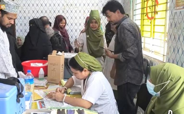 বরগুনায় হামের হটস্পট ঘোষণার পর টিকাদান কর্মসূচি শুরু