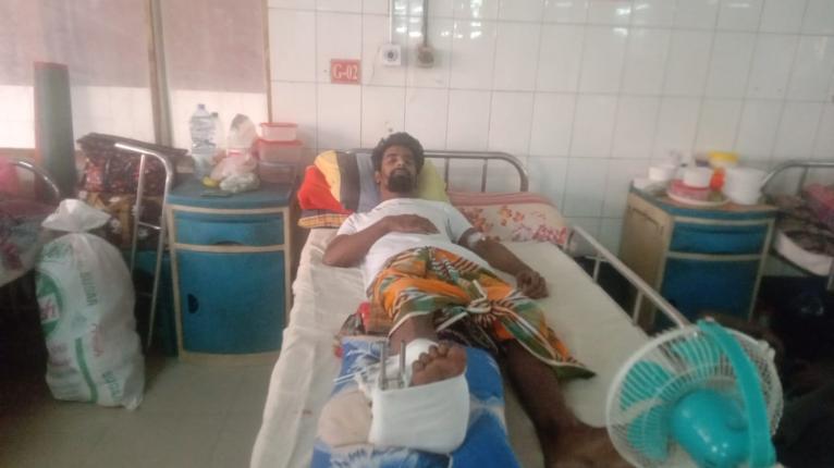 গোপালগঞ্জে আহত ইজিবাইক চালক রাজুর চিকিৎসা অনিশ্চিত