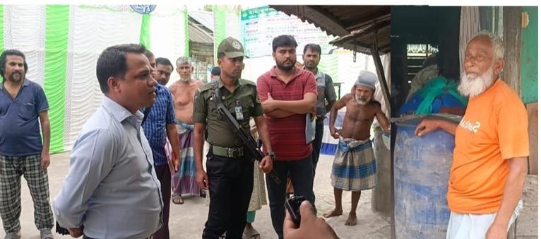 নেছারাবাদে অবৈধ জ্বালানি মজুদ জব্দ, ১০ হাজার টাকা জরিমানা