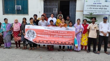 শিশু রামিসা হত্যার প্রতিবাদে মোংলায় মানববন্ধন
