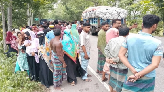 উজিরপুরে বাসচাপায় ঝরল দাদী-নাতনির প্রাণ