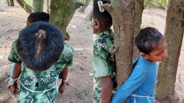 রাঙ্গাবালীতে চুরির অভিযোগে দুই শিশুকে গাছে বেঁধে নির্যাতন