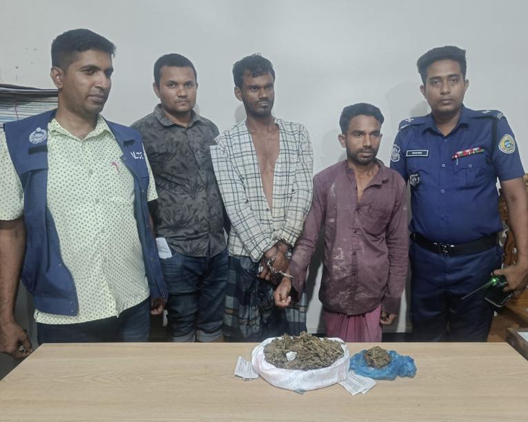 তিনশ গ্রাম গাঁজাসহ দশমিনায় দুই মাদক ব্যবসায়ী গ্রেপ্তার