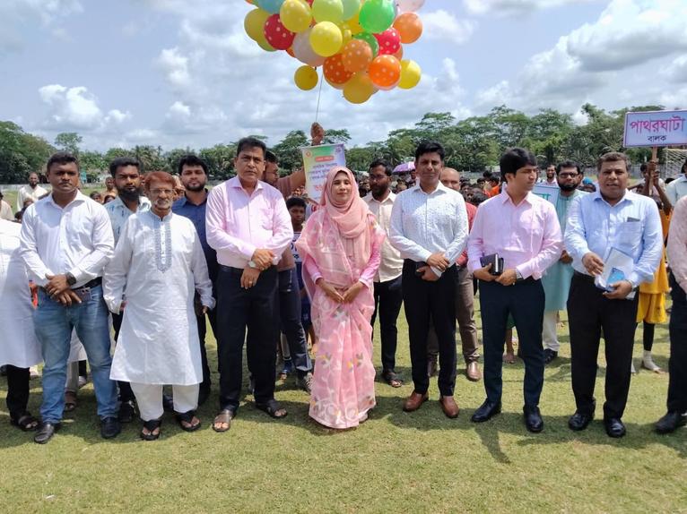 বরগুনায় দুই দিনব্যাপী প্রাথমিক বিদ্যালয় গোল্ডকাপ ফুটবল টুর্নামেন্ট শুরু