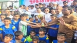 বরগুনায় প্রাথমিক বিদ্যালয় গোল্ডকাপ ফুটবল টুর্নামেন্টের পুরস্কার বিতরণ করলেন চিফ হুইপ