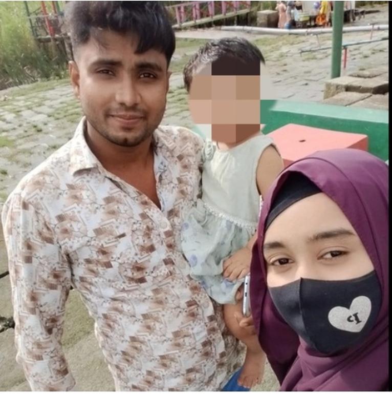 স্বামী সজিবের সাথে ফিমা আক্তার। ছবি-সংগৃহীত