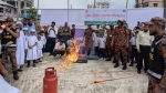 পটুয়াখালীতে ভূমিকম্প-অগ্নিকাণ্ডে করণীয় শেখাতে  পিস স্কুলে ব্যতিক্রমী মহড়া